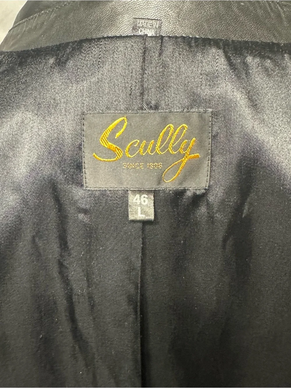 Scully Men's Black Leather Western-Style Blazer - Picture 2 of 5